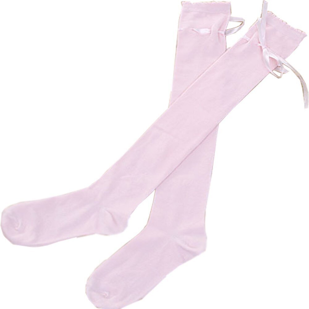 3184 Thigh High Socks Lolita Gothic Over Knee Stocking Lace Up Thigh
